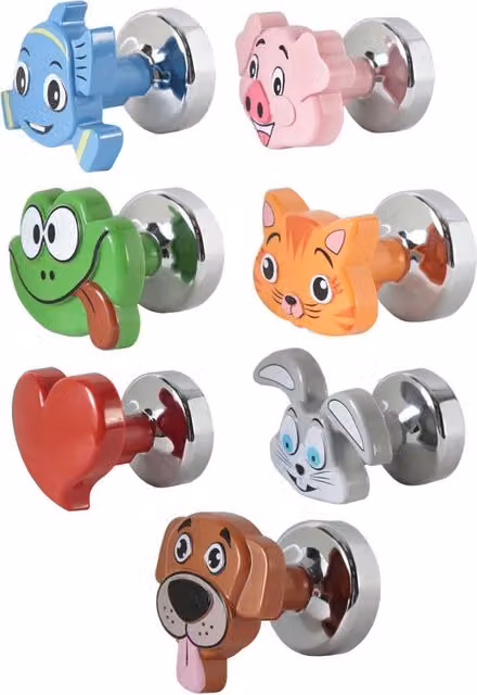 Set di 7 appendini magnetici fantasy per termoarredo universali Pika multicolore