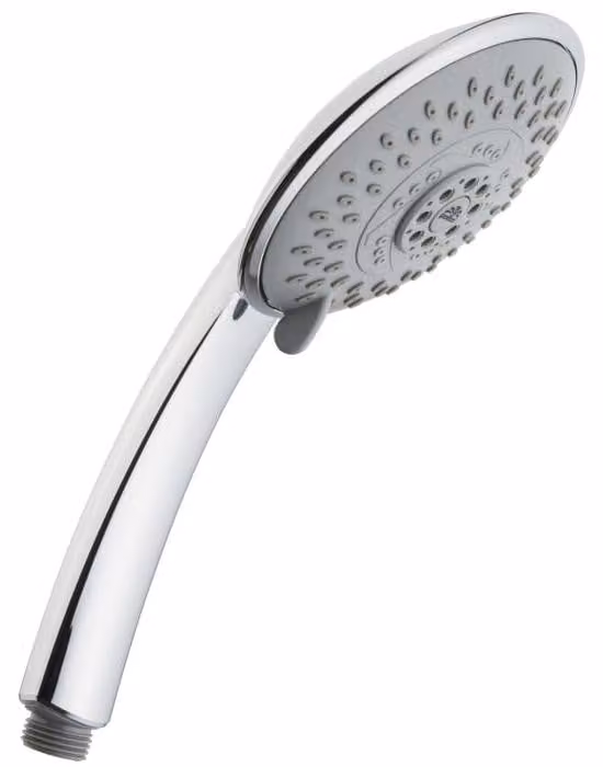 Rubinetto da parete con doccetta, diametro 12 cm, con 4 diverse modalità di erogazione