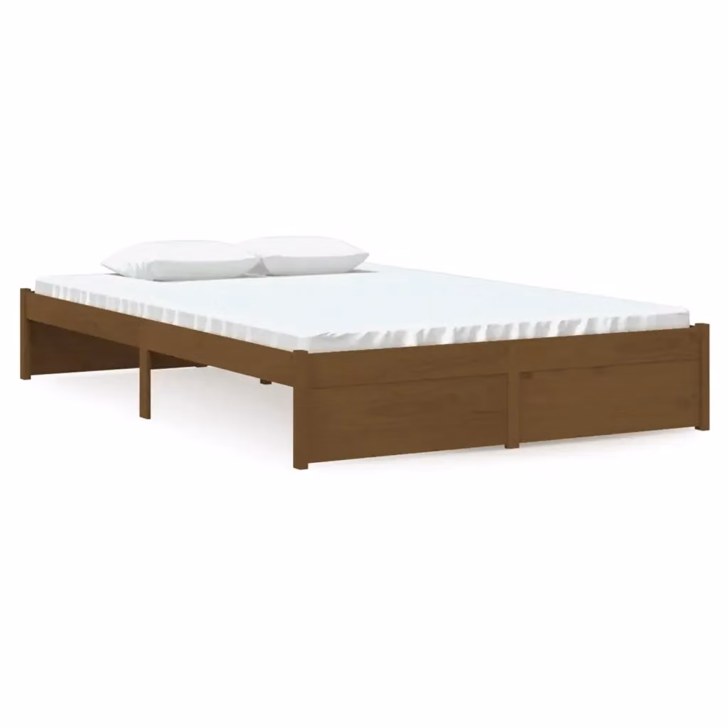 Struttura Letto Ambra Design Mania in Legno di Pino Massello Marrone L/P/H: 120 x 200 x 31 cm – 2