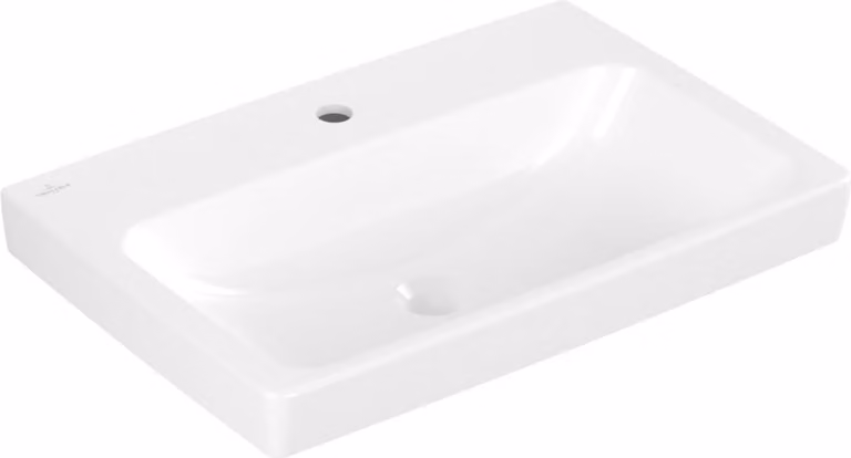 V&B Architectura lavabo 65x44,5 cm, chiuso, 1 rubinetto, senza sfioratore, bianco