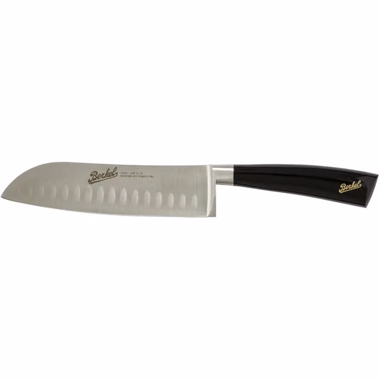 Coltello Santoku cm 18 linea Elegance nero lucido di Berkel