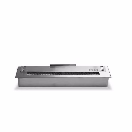 Bruciatore regolabile in acciaio inox silver da 32 cm a 60 cm con capacità di 4,4 litri BIOCAMINIONLINE – 2