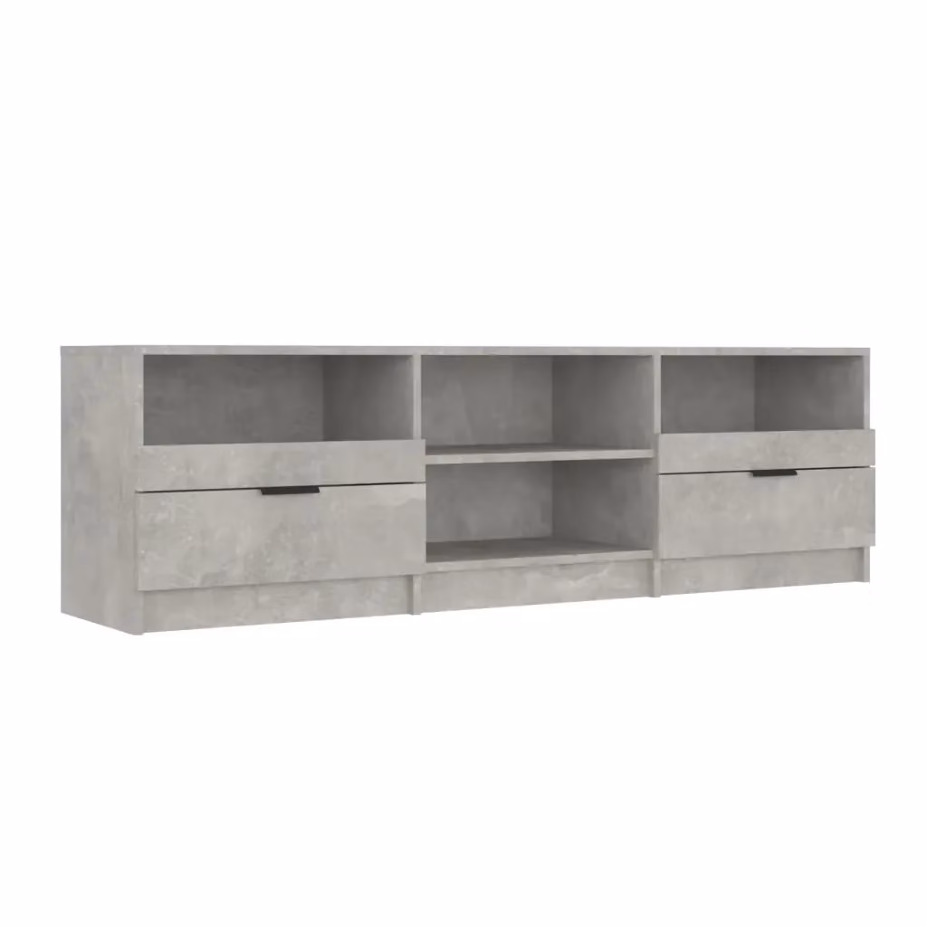 Mobile TV moderno vidaXL in legno MDF grigio opaco L: 150 cm, P: 33,5 cm, H: 45 cm – 2