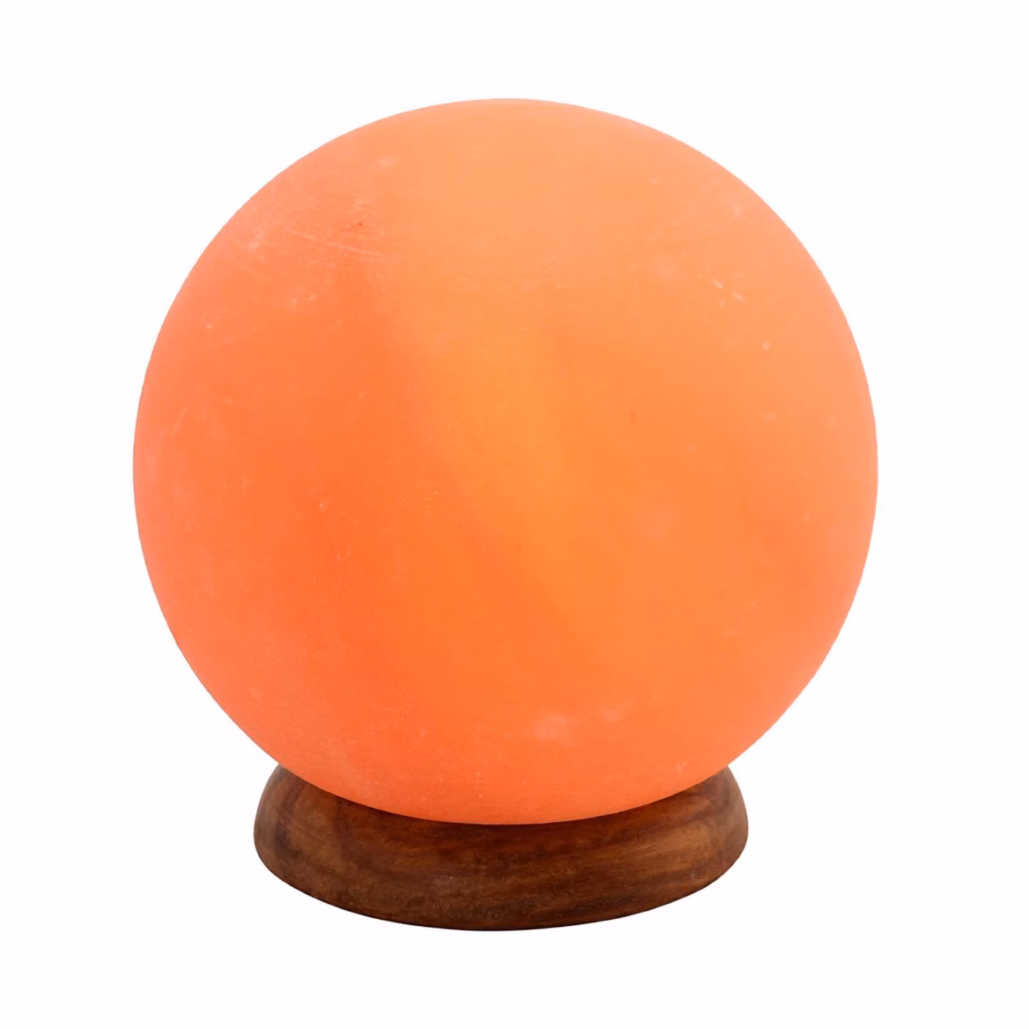 Wagner Life Lampada di sale Planet, 2 kg, base in legno, ambra Planet, Giallo / Arancione, Soggiorno / Sala da pranzo, Pietra, Lampada da tavolo