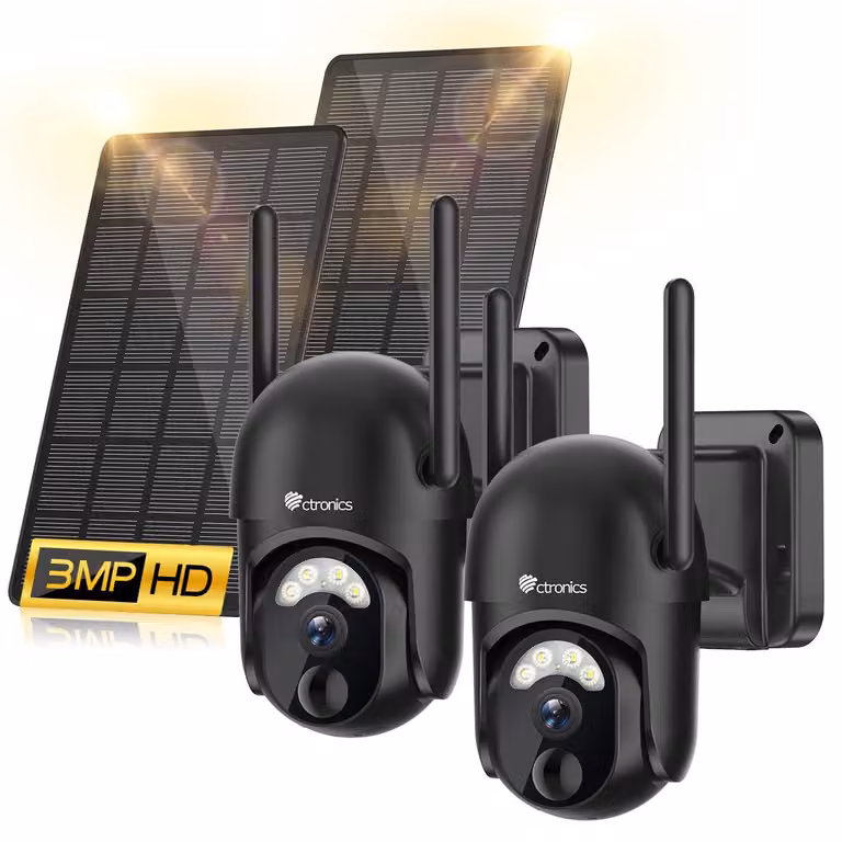 Telecamera di sicurezza wireless per esterni - Risoluzione 2K (3MP) - Batteria da 7800 mAh