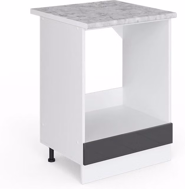 Base universale Vicco R-Line Antracite lucido con piano di lavoro, L: 60 cm, P: 60 cm, H: 81,6 cm – 1