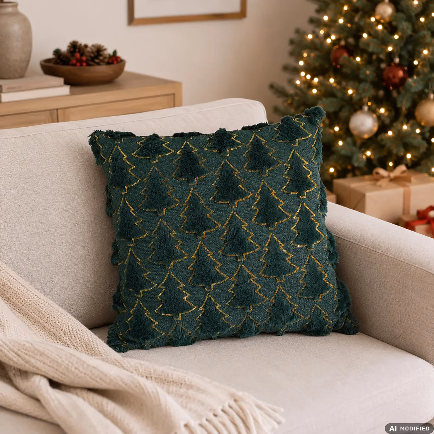 Cuscino Natalizio Sfoderabile e Lavabile Vestiamo Casa L/P: 45 x 45 cm – 2
