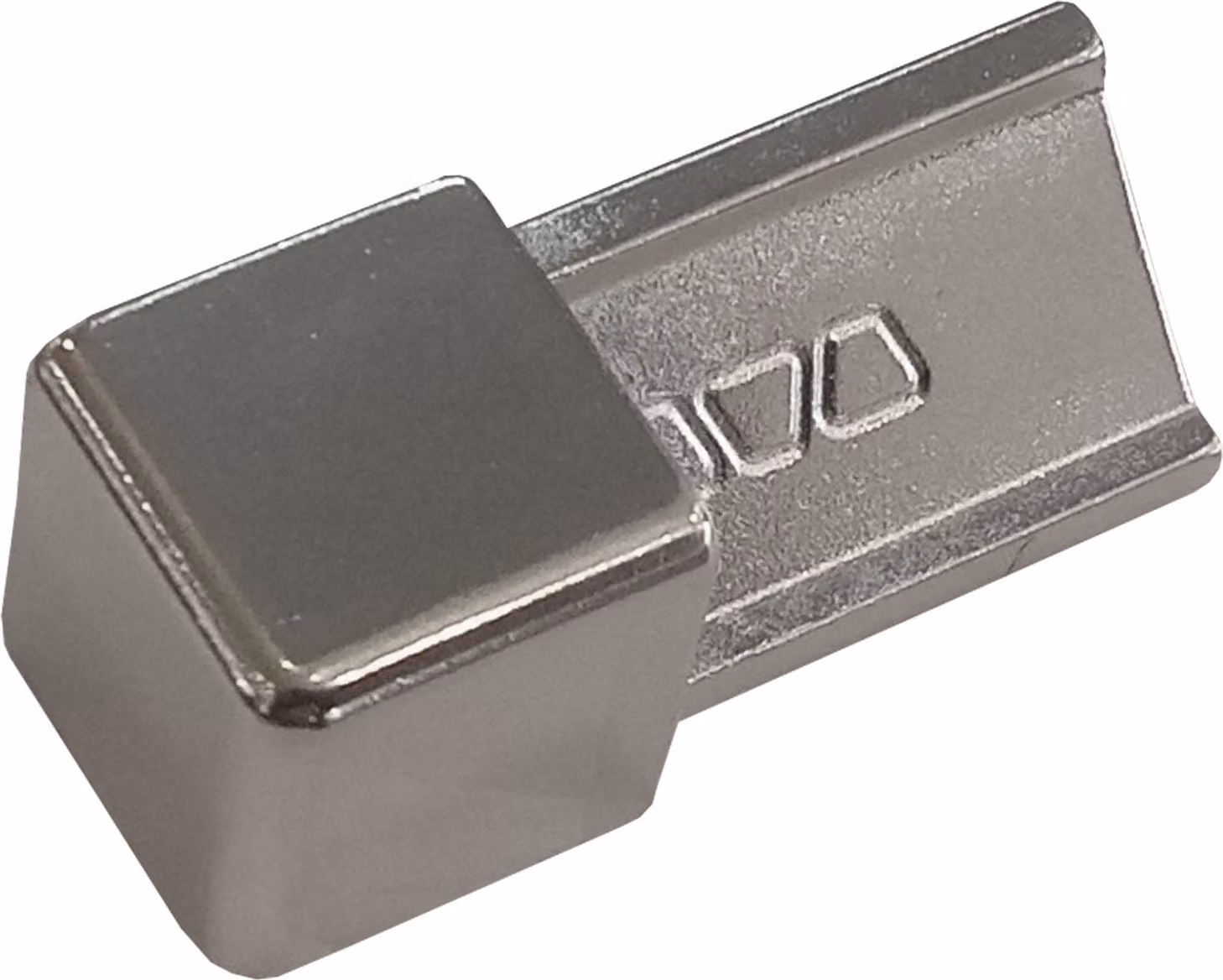 Schlüter QUADEC ED/Q90E Außenecke Dekorprofil Edelstahlimitat H=9mm
