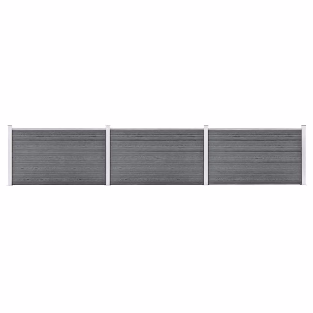 Maison Exclusive - Recinzione da giardino in WPC 526x106 cm, grigio