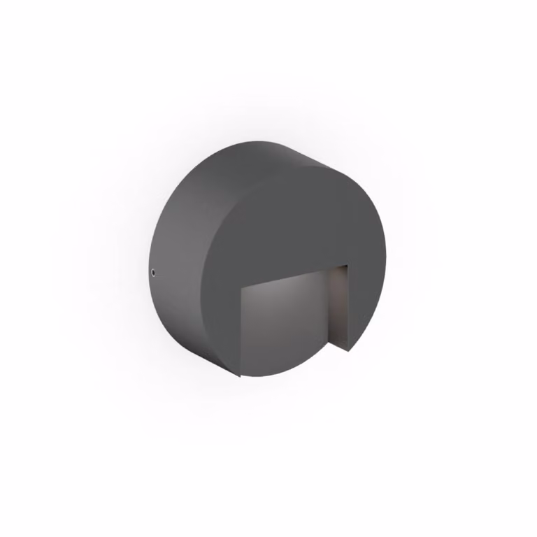 Wever & Ducré Lighting Applique da esterni Reto 0.8, dimmerabile, Nero, Alluminio, Moderno, Applique da esterni