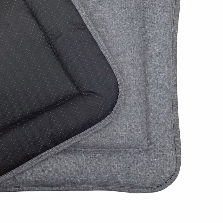 Tappeto per cani DOTTY con motivo a zampe grigio grafite taglia M (75×60 cm) antiscivolo, impermeabile e di facile manutenzione, accogliente luogo di riposo per cani di taglia media