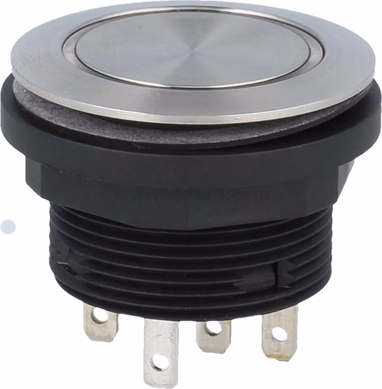 Georg Schlegel Pulsante con illuminazione ad anello tattile, illuminabile 1W, rotondo, connettore piatto SHORTRON 2,8 mm x 0,8 mm - 1