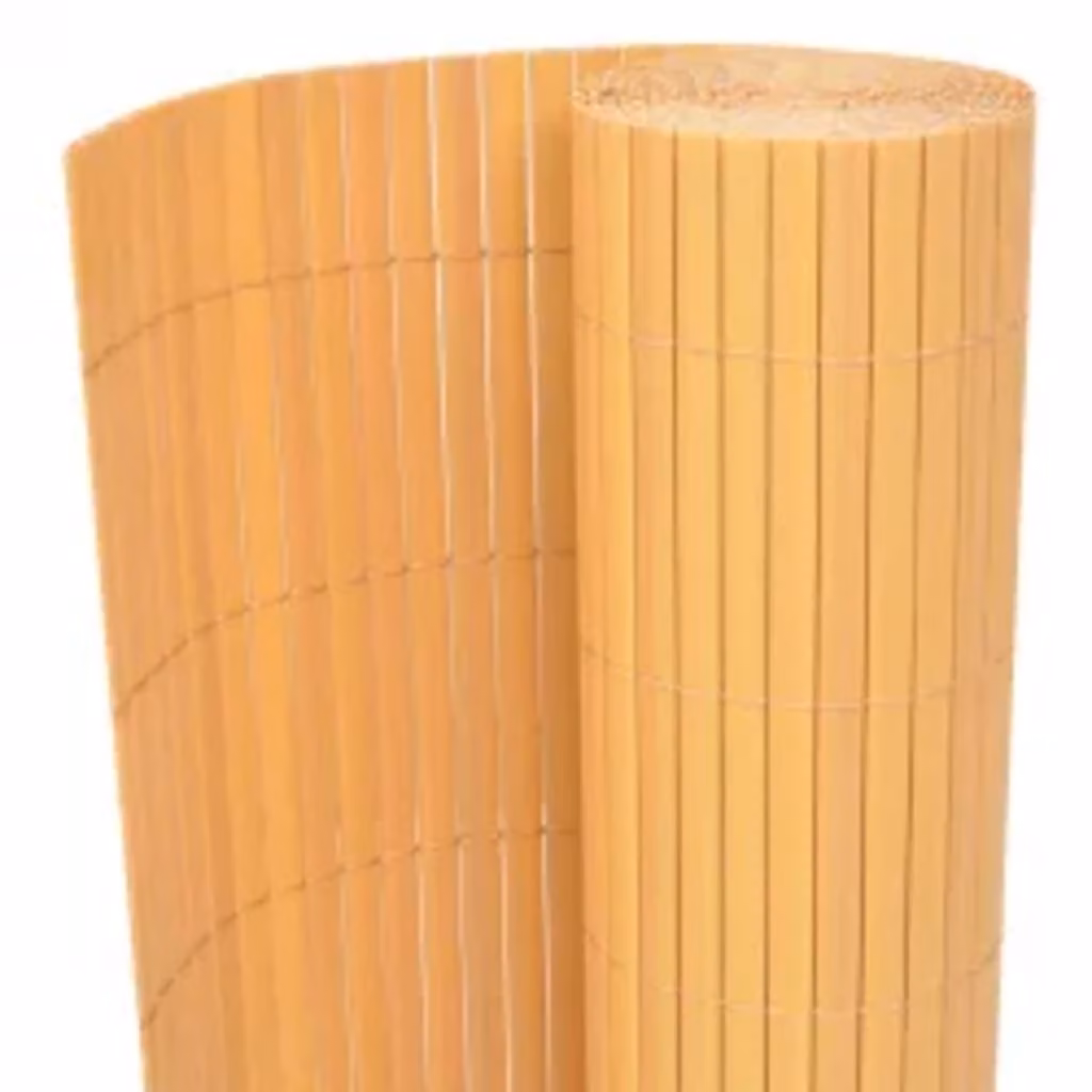 Recinzione da Giardino a Doppio Lato 90x400 cm Gialla