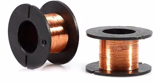 Set di fili di rame, fili rifilati, 5 pezzi, 0,1 mm di diametro, lunghezza 15 metri