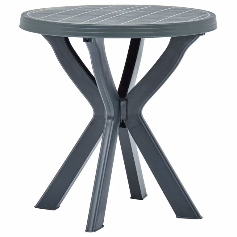 The Living Store Tavolo da bistrot verde Ø70 cm in plastica