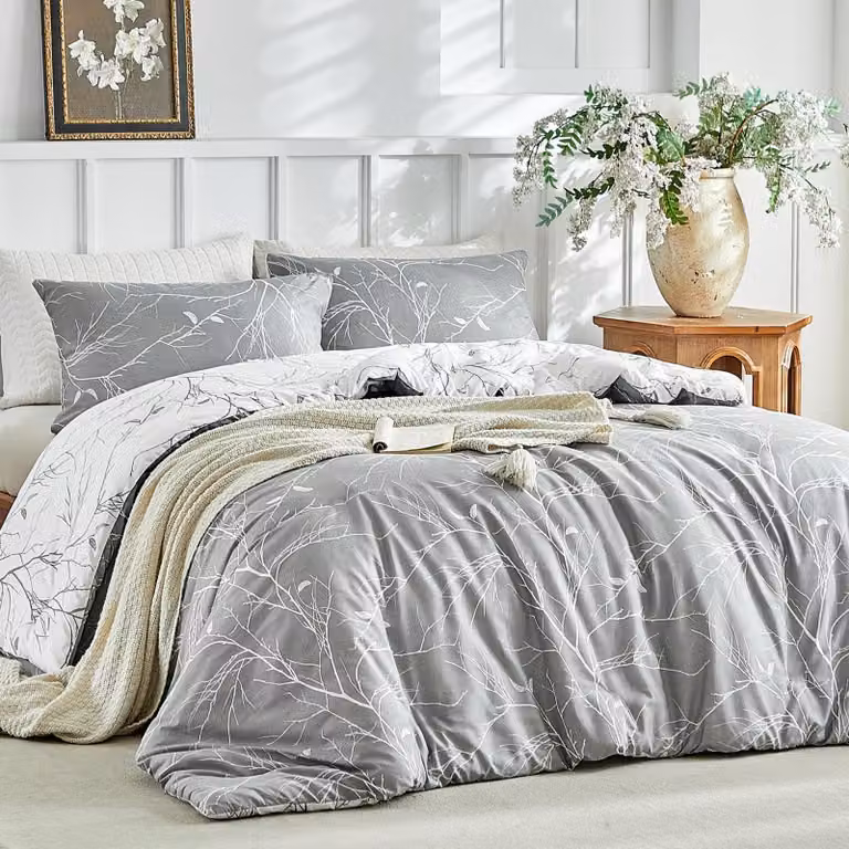 Set di lenzuola con copripiumino 200x200 cm e 2 federe 65x65 cm