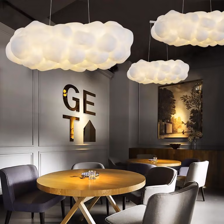 Lampada per illuminazione commerciale Lampada a sospensione Lampada a nuvola Lampada decorativa per ristorante, showroom, hotel, vetrina, mostra 180cm /YDDD18/