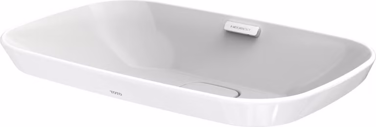 TOTO Neorest lavabo à poser, sans trou pour robinet, avec trop-plein, 596x397mm, Cefiontect, LW3716HY, LW3716HY