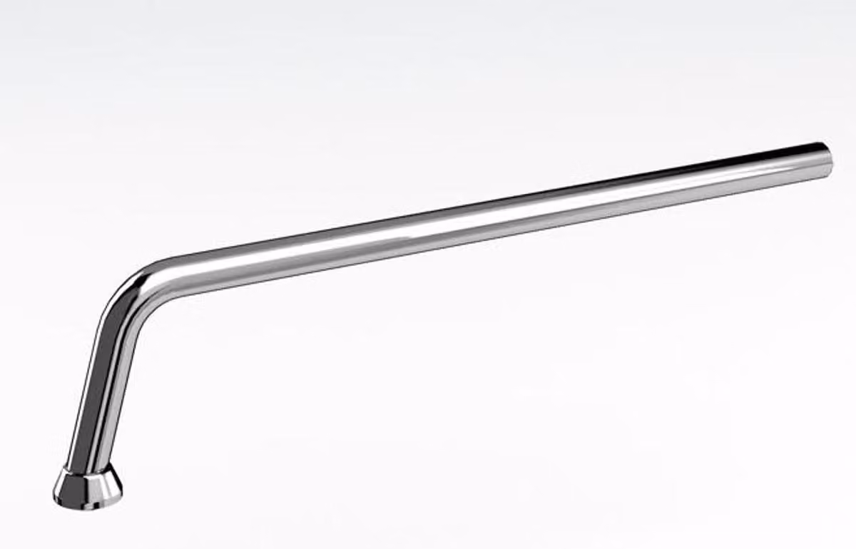 Tubo di scarico cromato per vasca freestanding in pietra naturale nostalgica 1700mm BCha - Tubo di scarico