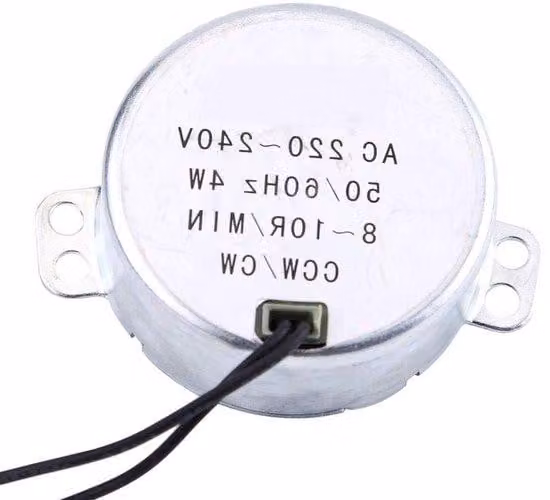 Motore industriale sincrono 220/240 V, 4 W, 50/60 Hz - CCW/CW - motoriduttore elettrico 8-10 giri
