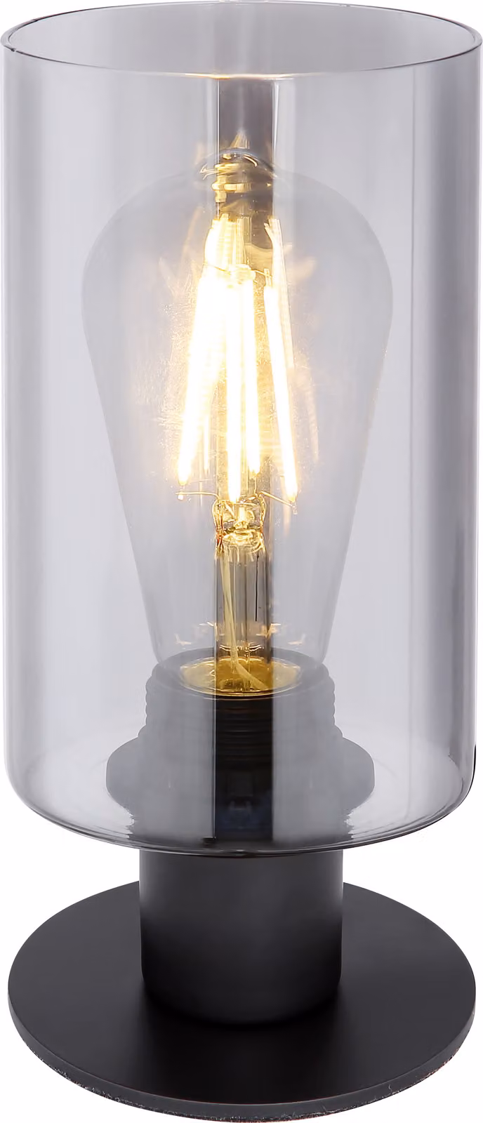 Globo Lighting lampada da tavolo in metallo nero opaco, 1x E27
