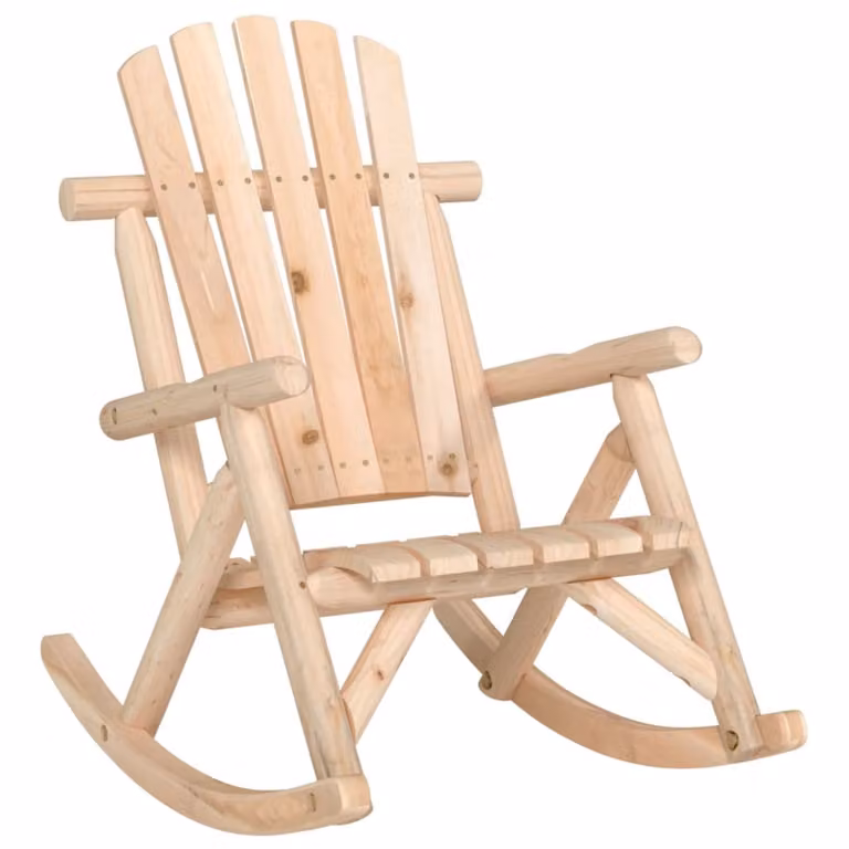 set salotto da giardino 4 pezzi in legno massiccio di abete rosso