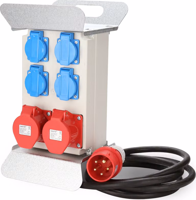 Distributore di corrente Jopassy distributore di corrente per cantiere distributore di corrente CEE presa di corrente IP44 per cantiere 16A 2x400V 4x230V Schuko