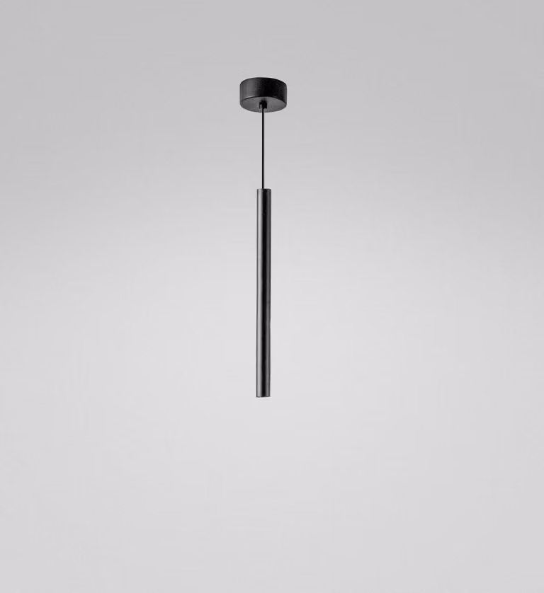 Lampada a Sospensione Singola Thalassia S/P Nero 7W LED 3000K 398lm 18° - Gealuce Sospensione in alluminio satinato design moderno