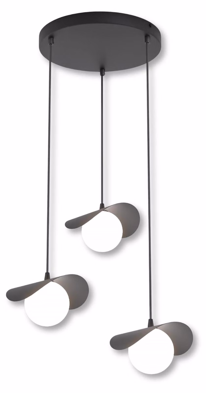 Lampada a sospensione RITUAL bianco e nero 3xG9x15W in metallo, dimensioni: 120x40x40 cm, IP20, Emibig