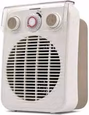 Termoventilatore Ardes Chronos 2000W con Timer e Termostato, Bianco e Marrone