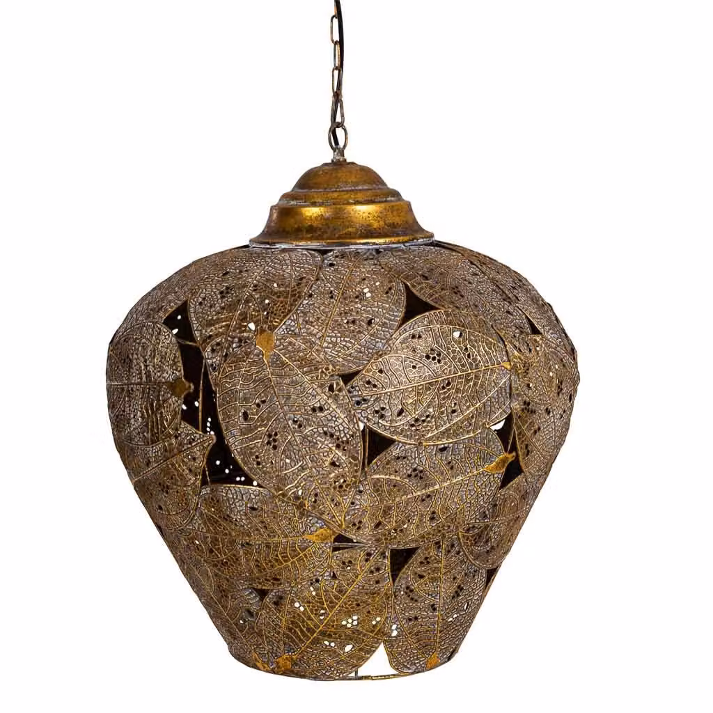 Plafoniera in metallo dorato WANDERLUST DECO L: 49,5 cm, P: 49,5 cm, H: 122 cm – 2