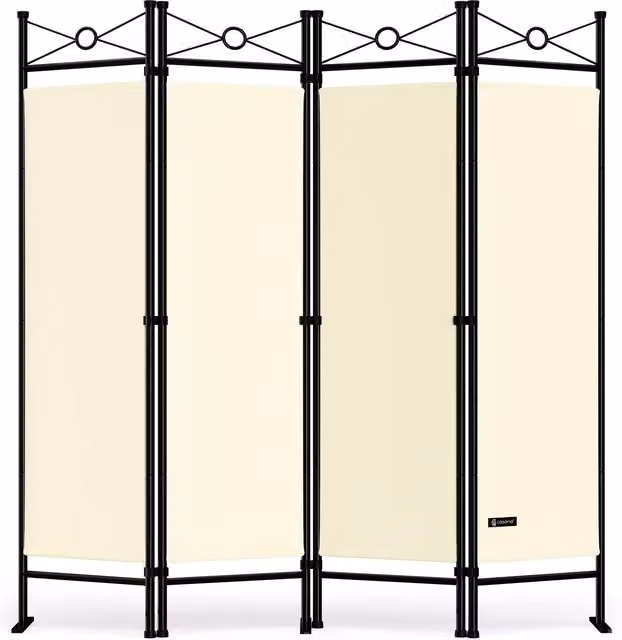 Paravento Casaria® colore crema per giardino e balcone L: 180 cm, H: 163 cm