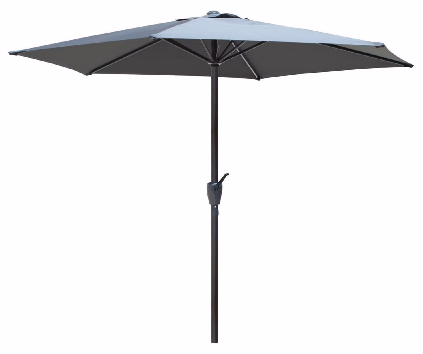 Ombrellone inclinabile, 270 cm, grigio antracite, con manovella, protezione UV 50+