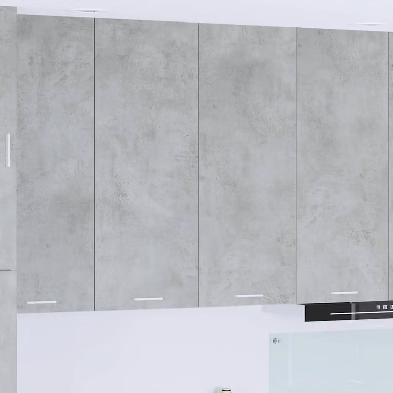 Armadio pensile da cucina moderno vidaXL in MDF Grigio, L: 80 cm, P: 31 cm, H: 100 cm