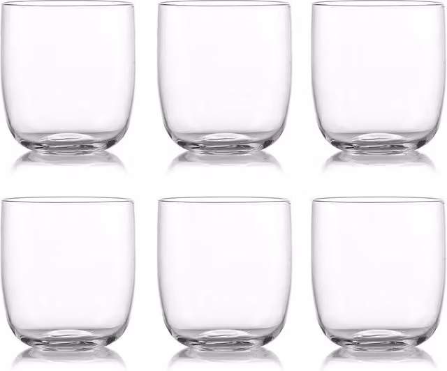 Set di 6 bicchieri da acqua Aliseo Rcr, trasparente, 270 ml