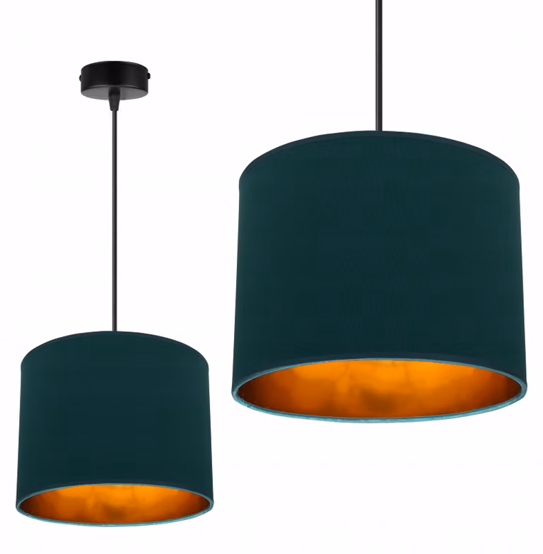 Lampada Da Soffitto Lampada A Sospensione Lampadario Oro Paralume Led