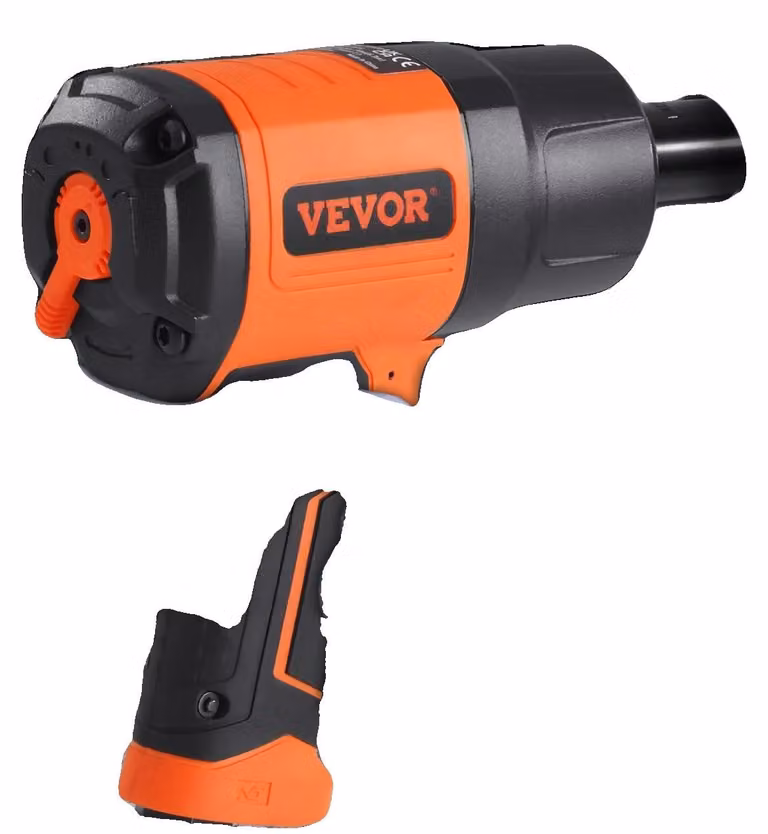 Avvitatore pneumatico, coppia massima di 2000 Nm, velocità a vuoto di 8000 giri/min, attacco aria da 3/8 di pollice, telaio in acciaio rinforzato, inserti in acciaio al cromo-vanadio (11 Cr-V)