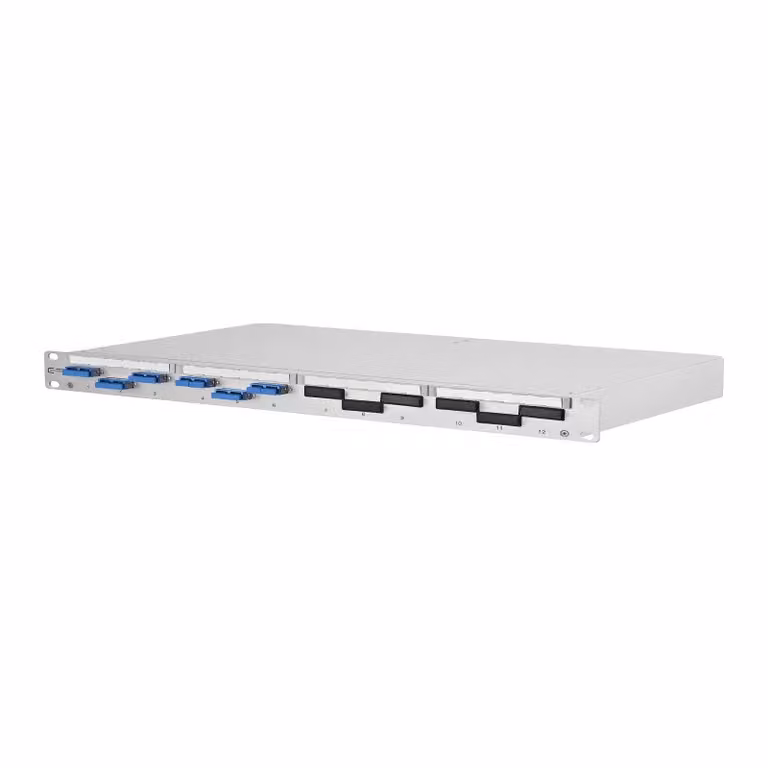 Metz Connect OpDAT PF Patchfeld giunzione 6xSC-D (blu), OS2, grigio 150209E206-E