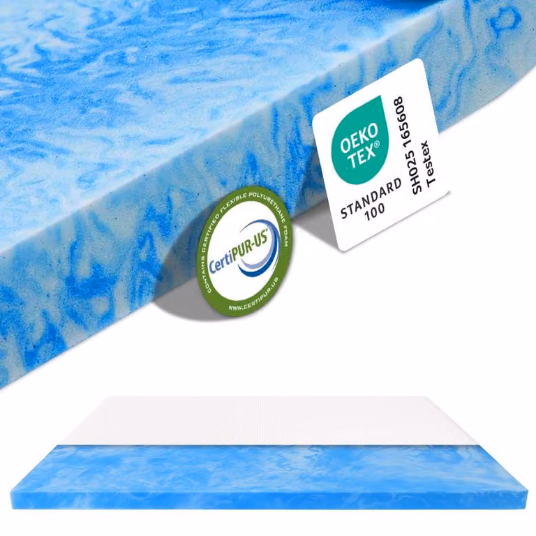 Materasso in schiuma viscoelastica, 80 x 200 cm, 5 cm di spessore, livello di supporto H3/H4, ideale per alleviare la pressione, adatto per la camera da letto