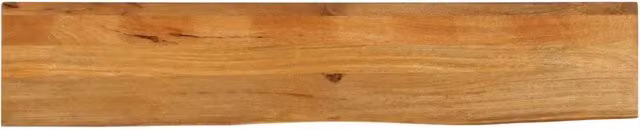 Dessus de table à bord vivant 160x30x2,5cm bois massif manguier