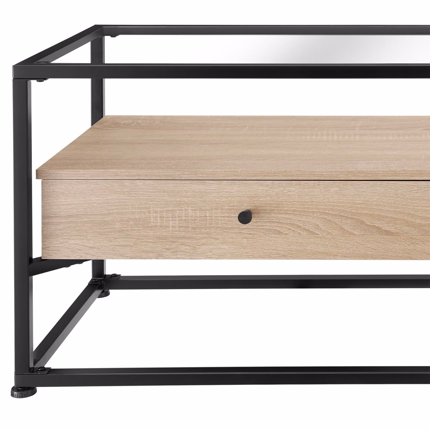 Credenza Maidenhead TecTake in stile industriale, rovere, marrone opaco, L: 121,5 cm, P: 41,5 cm, H: 50,5 cm – 1
