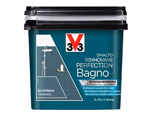 Smalto Perfection bagno blu petrolio satinato