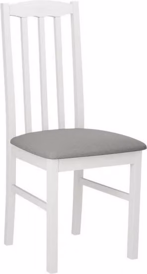 Sedia da pranzo imbottita EDON 12 - bianco / grigio