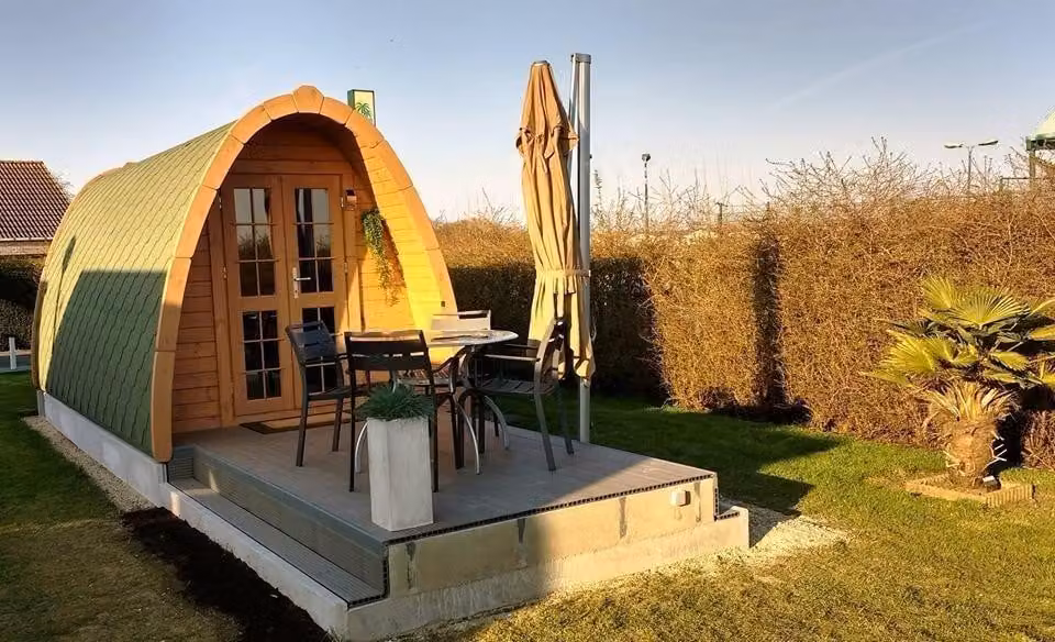 Naturhütte Mobilheim Camping Haus Freizeithaus Campinghütte Holzhütte