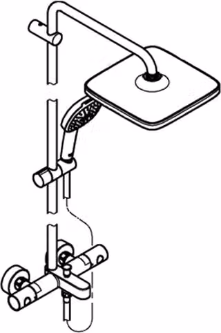 GROHE Tempesta System 250 Cube, 1 pezzi