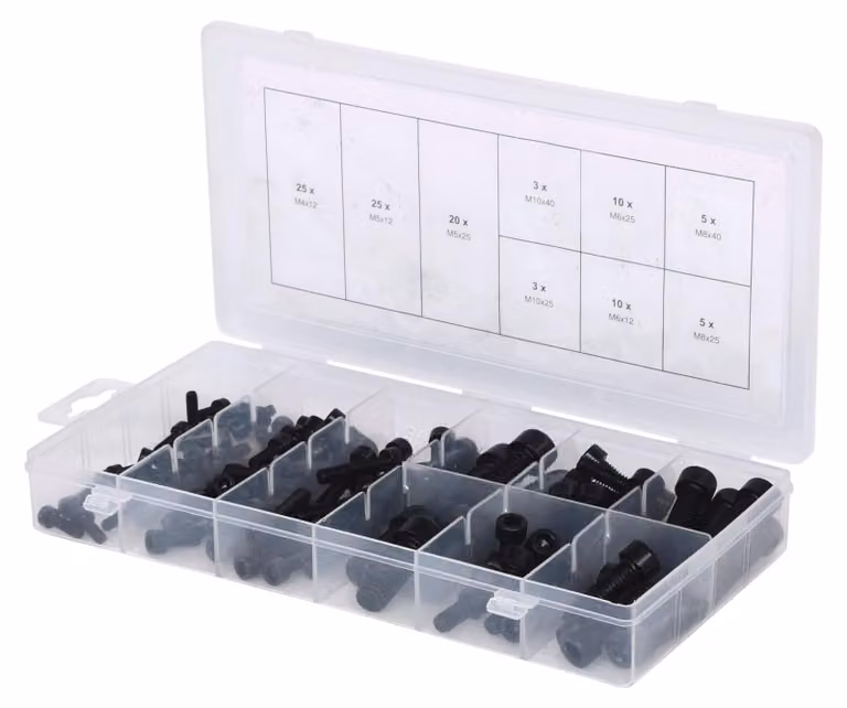 KS TOOLS Assortimento di viti con esagono incassato metriche 106 pz - 970.0390