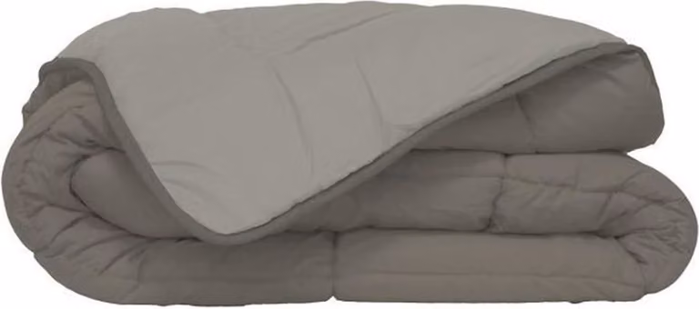 Patura TOISON D'OR CALGARY, microfibra 400g/m, taupe & lin, 240x260cm