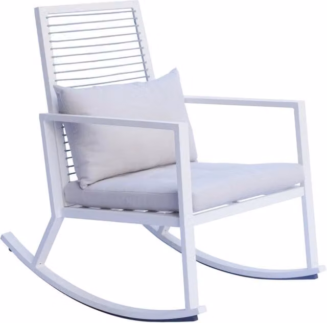 Poltrona A Dondolo Pz Colore: Bianco