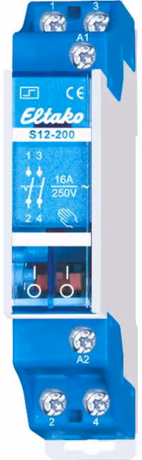 Interruttore ad impulsi Eltako serie f. 2S 16A S12-200-12V