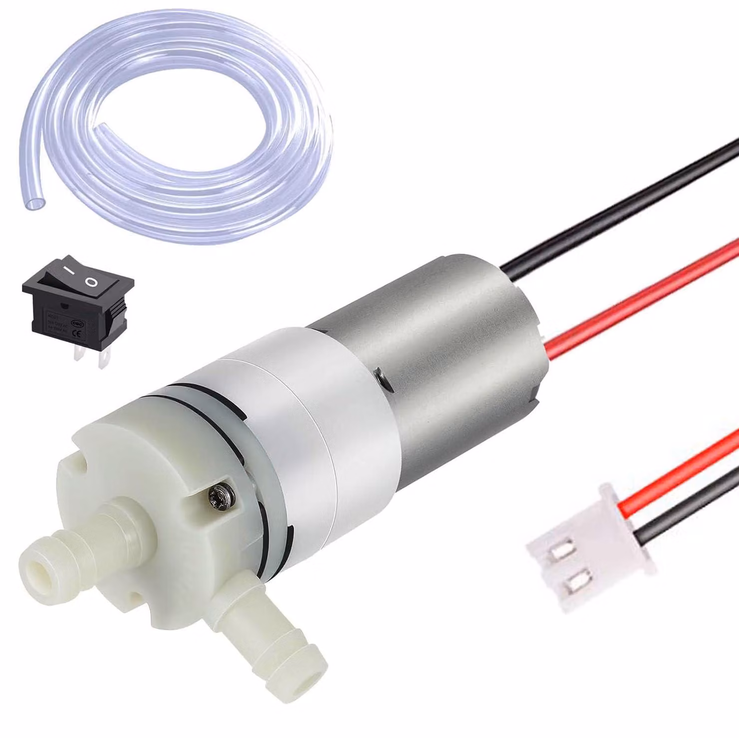 Mini pompa dell'acqua da 12 V, autoadescante, con portata di 700-850 ml/min, silenziosa
